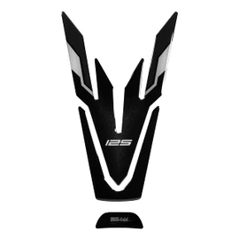 BIKE-label Tank Pad 3D Tank Protector Black Compatible with Yamaha MT-125 Tech Black X507902VA