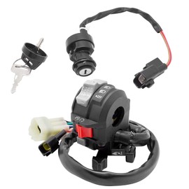 M MATI Start Stop Headlight Switch & Ignition Key Switch for Yamaha Big Bear 400 2002-2006 5LP-83973-01-00 5LP-83973-00-00 4SH-82510-01-00