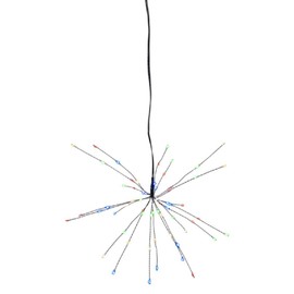 Star Firework 3D LED Hanging Star, Plastic, Black, Approx. 26 x 26 cm