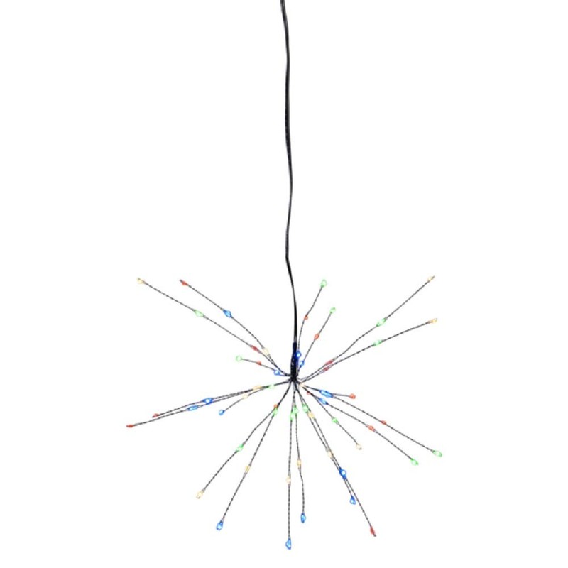 Star Firework 3D LED Hanging Star, Plastic, Black, Approx. 26