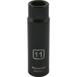 Dynamic Tools 3/8-Inch Drive 6 Point Metric, 11-Millimeter Deep Length, Impact Socket