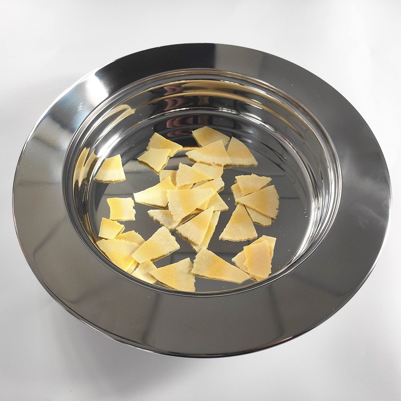 Polished Stainless Steel Communion Tray Plate for Churches,Stackable Communion Bread