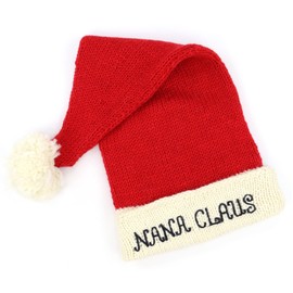 LOUDelephant Hand Knitted Wool Christmas Beanie Hat - Nana Claus