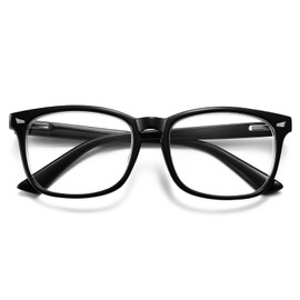 ZNEIAAPR Nearsighted Myopia Glasses for Men Women, Blue Light Shortsighted Distance Glasses with TR90 Frame Spring Hinge (NOT READING GLASSES),-1.75x/Black