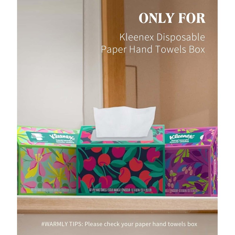 Livelab Paper Towels Cover Compatible with Kleenex Disposable Paper Hand