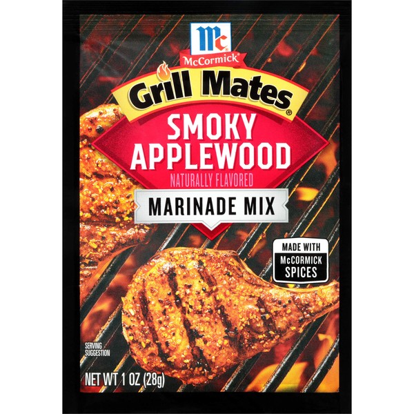 McCormick Grill Mates Smoky Applewood Marinade, 1 oz,Pack of 12