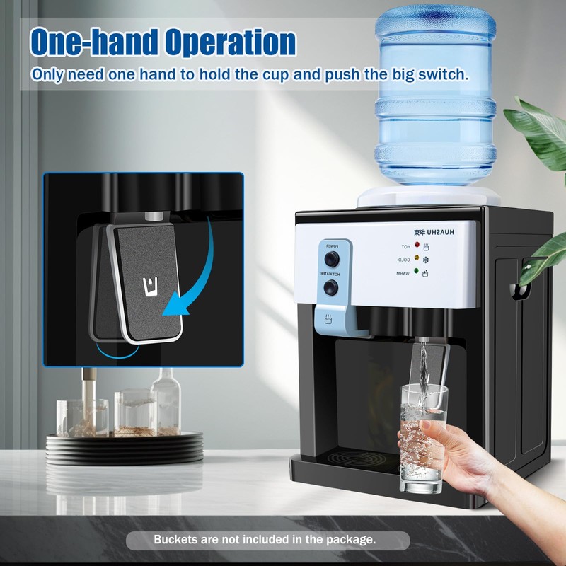 Top Loading Water Cooler Dispenser, Electric Hot and Cold Dispenser,