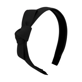 KISARG Headband Hair Accessory, Hair Clip, Stylish, Adult, Women's, Wide, Ribbon Included, Simple, Large, Painless, Plain, Black