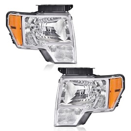 LQI Headlights Compatible with 2009-2014 Ford F150 Headlamps Driver & Passenger Side DL3Z13008A DL3Z13008B DL3Z13008EB DL3Z13008EC FO2503289 FO2502289