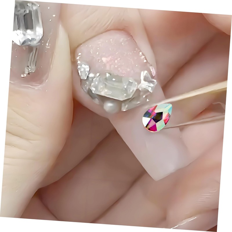 Minkissy Unique Shape Rhinestones Nail Gems for Art Hotfix Nail