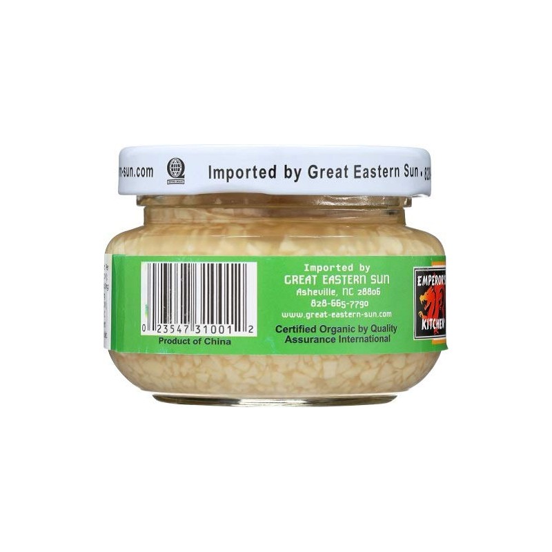 Emperor's Kitchen Organic Chopped Garlic, 4.5 Ounce (Pack of 12)
