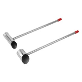 Zorqon Long Handle Large Caliber Marshmallow Machine Spoon, Stainless Steel Sugar Spoon, Cotton Candy Machine Spare Parts