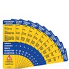 New and Improved! Magnetic Strips for School Lockdowns -Durable 40mil Magnetic Strip (Blue, 100)