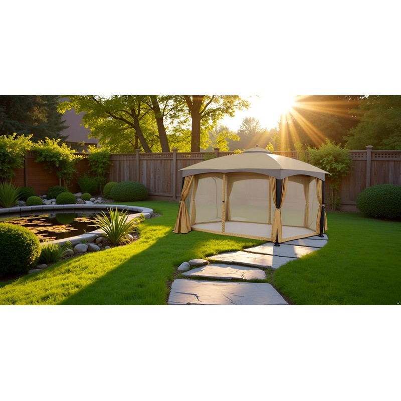 APEX GARDEN 10 Ft. x 12 Ft. Gazebo Replacement Mosquito