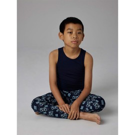 NAME IT Boy Long Sleeve Sleepwear Set, Dark Sapphire