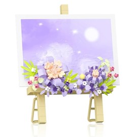 Eloxomer Mini Flower Picture Frame Building Bouquet Set, 357Pcs Painting Photo Frame Room Desktop Decoration and Message Stickers for Her & Him, Kids Ages 8+