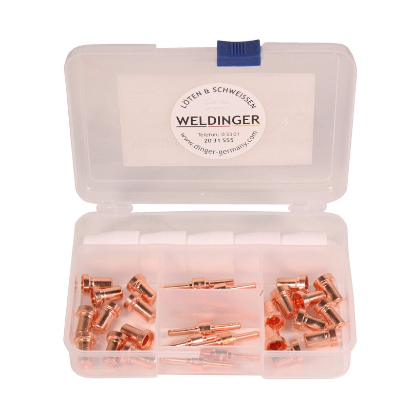 CUTSet1 37-Piece Wearing Parts Set for Plasma Cutters by Lidl,