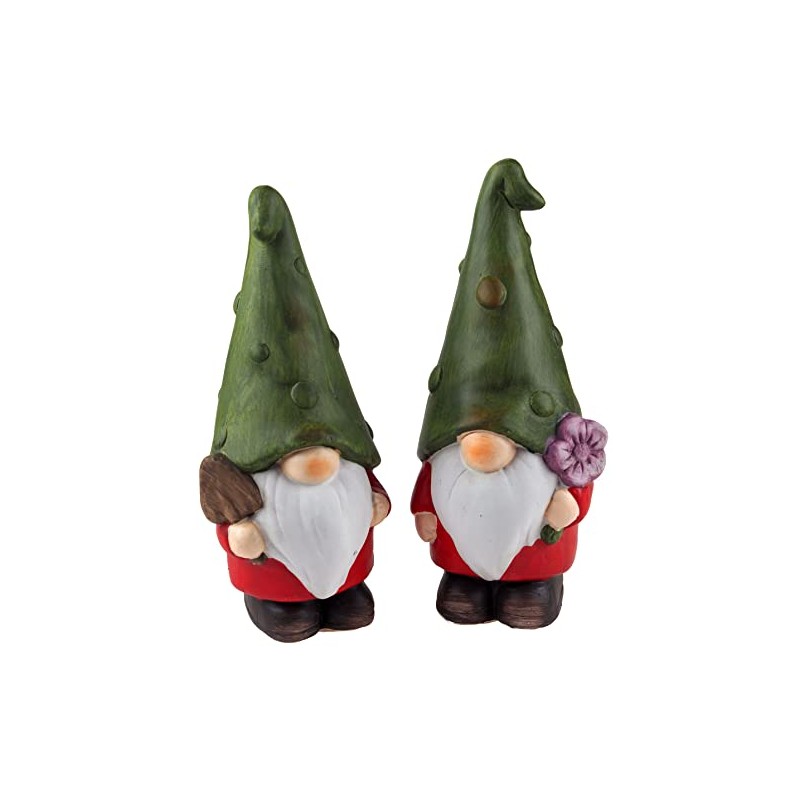 BWG Gonk 23cm Gnome Garden Ornament Figurines (Set of 2)