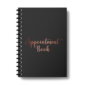 Appointment Diary - Week to View Hourly Planner, Premium Soft Leather Cover for Beauty Salon, Therapist, Spa, Nail, Massage - A5 Size