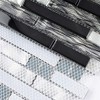 Stone Tile Mosaics Luxury Diamond Glass Mosaic Tile Series for