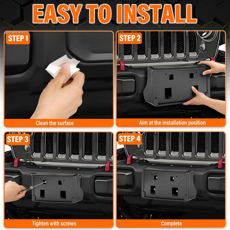 ABS Front License Plate Holder & Frame Bracket- Enhanced Anti-