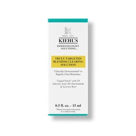 Kiehl's Truly Targeted Blemish-Clearing Solution, Solución Eliminadora de Acné, Tratamiento Líquido Invisible para Acné y Espinillas, Desvanece Manchas e Imperfecciones, Con 2% de Ácido Salicílico y 4% de Niacinamida, 15 ml