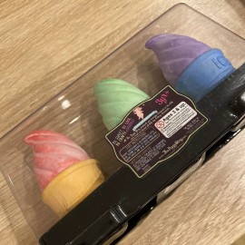 Piggy Store Sweet Shoppe Ice Cream Shapes Chalk for kids. Set of three pieces. Brand new.