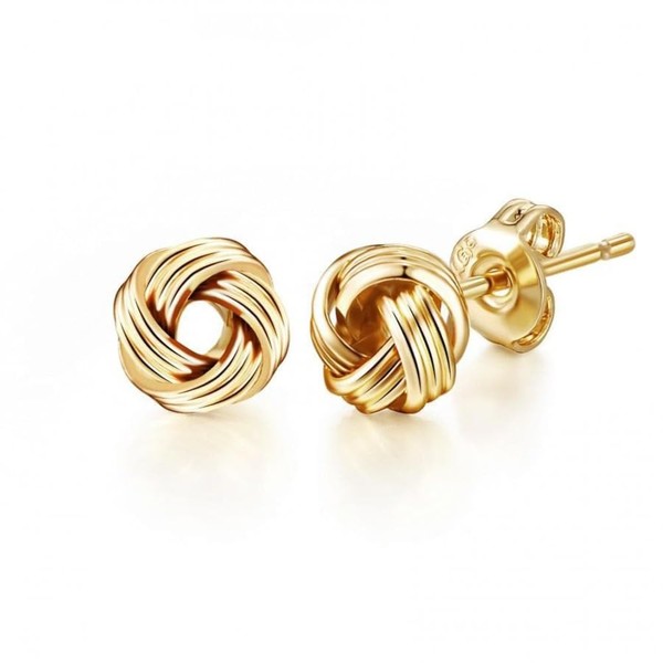 Philip Jones Gold Plated Love Knot Earrings