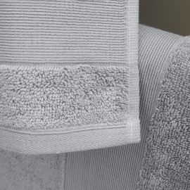 Catherine Lansfield Anti Bacterial Soft & Absorbent Cotton Hand Towel Silver Grey
