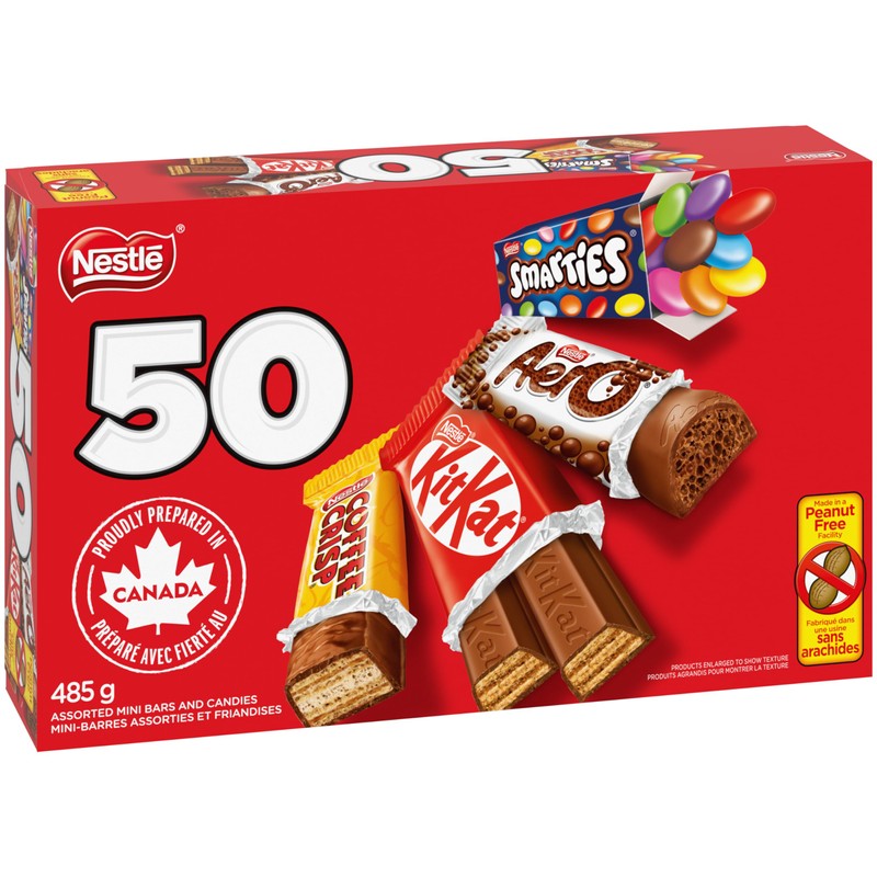 KITKAT, AERO, SMARTIES & COFFEE CRISP Mini Bars & Candies,
