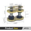 Qurbuns 4 PCS 520HV 520 Chain Master Link, Heavy Duty