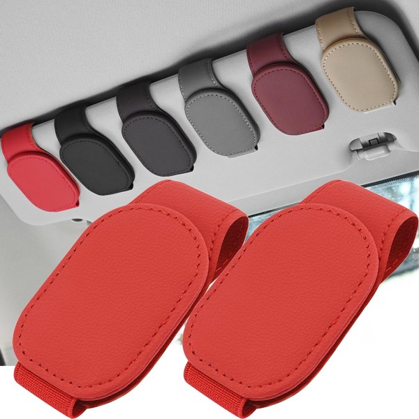 Esteopt 2Pack Car Sunglasses Holder Glasses Hanger Clip for Car