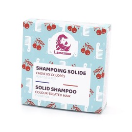 Lamazuna Solid Shampoo | Sulphate Free | With Precious Cherry Oil | For Coloured & Damaged Hair | Strengthens Hair | Suitable for Pregnant Women | Handmade from France | 70 ml