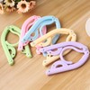 DSUSHU,Portable Travel Folding Hangers, Set of 10, Magic Non-Slip Plastic