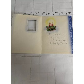 Vintage Christmas Minister Greeting Card Pastor