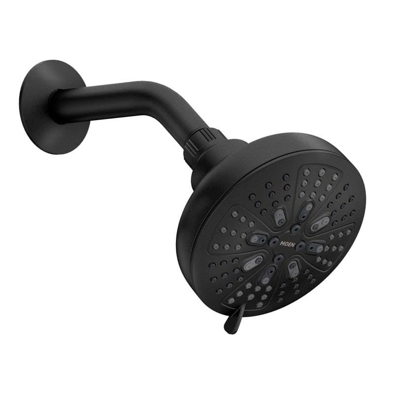 Moen Hydro Energetix Matte Black High Pressure Shower Head with