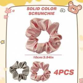 4 Pieces Of Satin Hair Ties, Ponytail Fixing Hair Ties, Hair Styling Tools, Women'S Hair Accessories, Soft Elastic Hair Ties