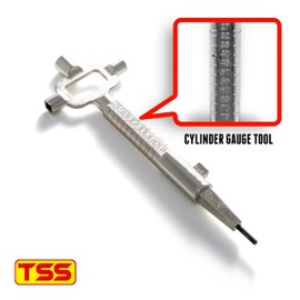 TSS Steel Universal Locksmith Tool Multi Tool - Cam Turner - Cylinder Gauge/Measuring Tool - Metre Cupboard Keys - Spindle Turner - Bottle Opener - Locksmith Tools Professional