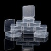 SATINIOR 12 Pack Clear Plastic Beads Storage Containers Box with