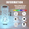 BGFHome Crystal Table Lamp RGB Color Changing Night Light,Romantic LED