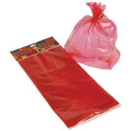 Dozen Red Cellophane Party Gift Bags