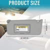 Grey Left Driver Side Sun Visor Compatible with Honda Accord