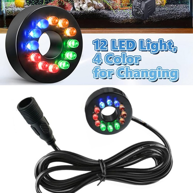 SUIOPPYUW RGB Waterproof Connector Light Underwater Lighting Feature Garden Underwater