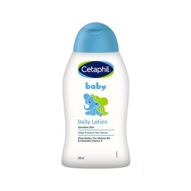 Cetaphil Baby Loción Hidratante 300 ml – Facial y Corporal, con Manteca de Karité, Piel Sensible, Hidratación 24 h, Libre de Aceites Minerales