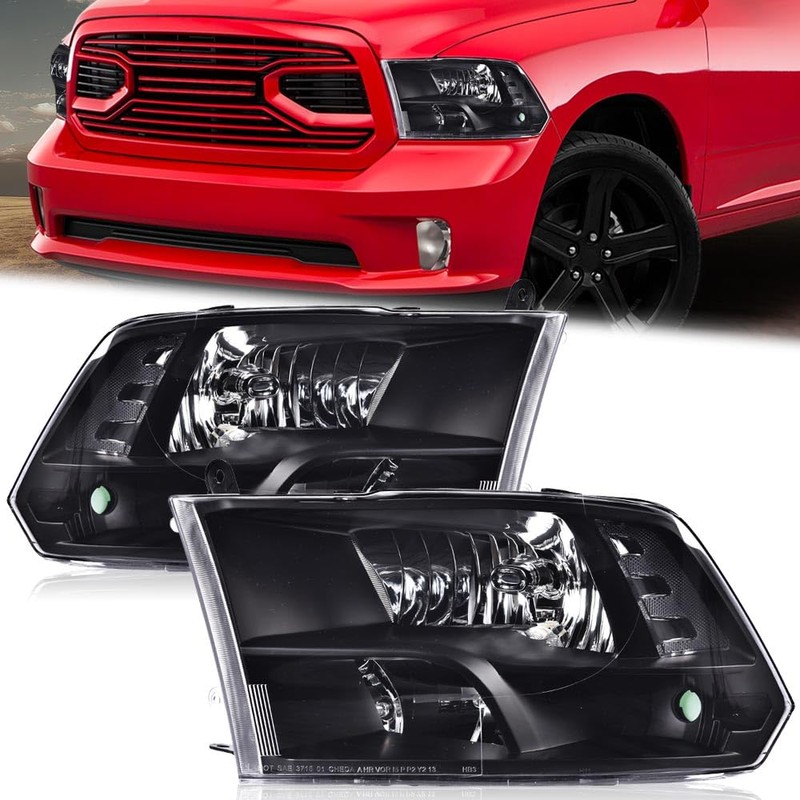 G-PLUS Headlights Assembly Fit For 2009-2012 Dodge Ram 1500 2500