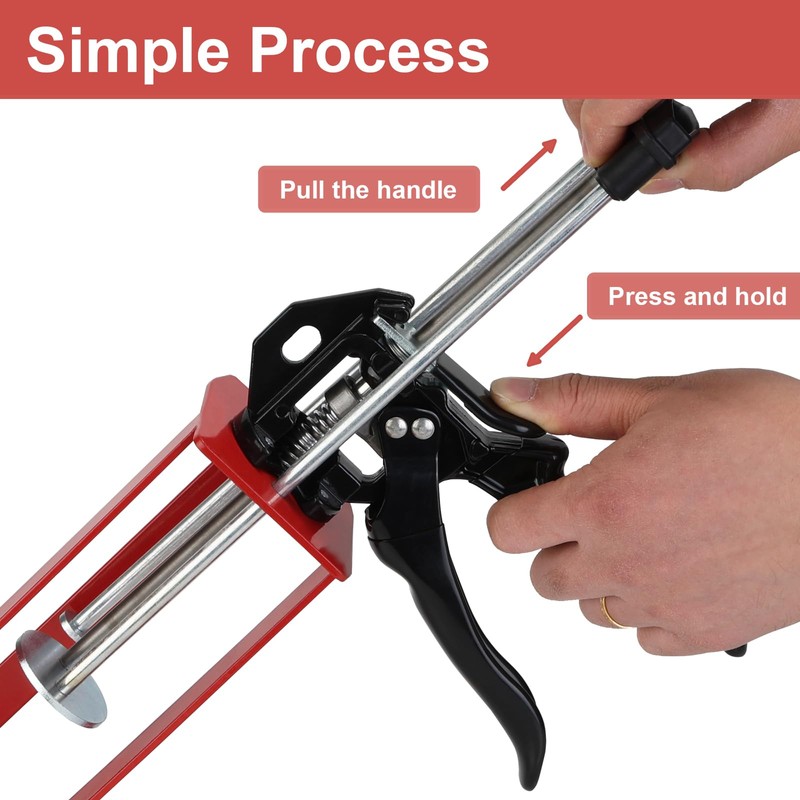 250mL 10:1 Epoxy Gun – Dual Cartridge Adhesive Dispenser for