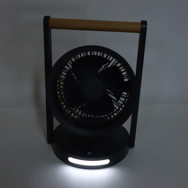 USB Desk Fan with Night Light 5 Speeds Quiet Portable