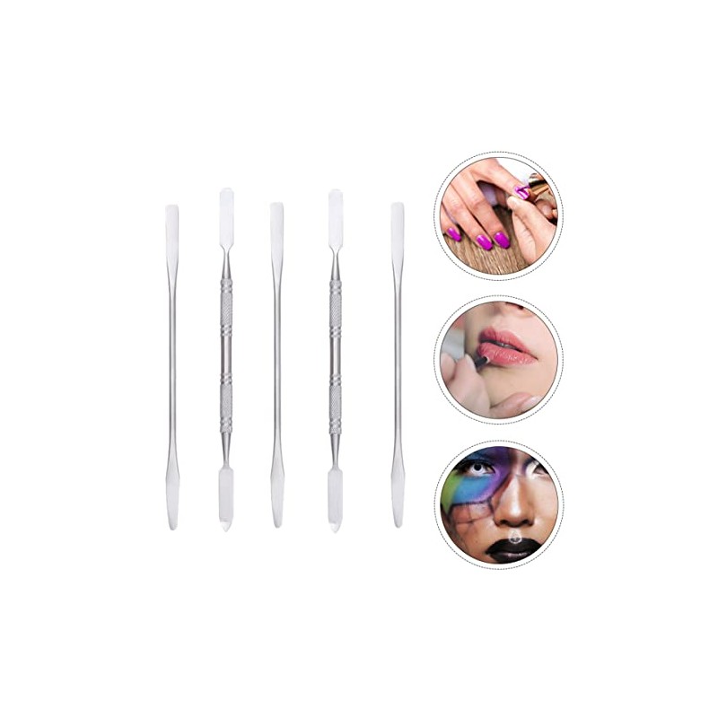 Healeved Uds Varillas Tonificantes Acero Inoxidable Herramienta Maquillaje Varilla Mezcladora