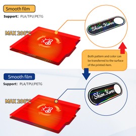 Double-Sides Smooth Ender 3 Max NEO Build Plate, Removable Spring Steel Magnetic Bed 320x310mm for Ender 3 Max/CR-10S PRO/CR-10 V2/ CR-10 V3/ CR-X/CR-X Pro/CR-10S PRO V2 3D Printer-(PECG/H1H Version)