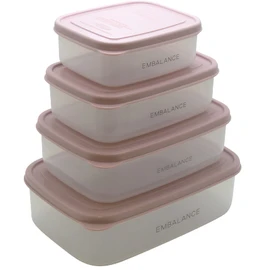 Willmax EMBALANCE Storage Container, Rectangular Container, 20.3 fl oz (870 ml), Pink T12218